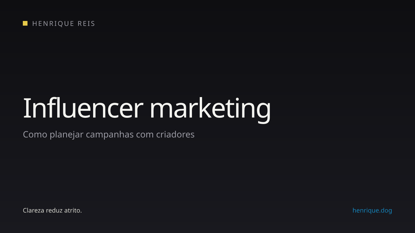 Planejamento de influencer marketing conectando marca, criador, público, conteúdo, distribuição e mensuração
