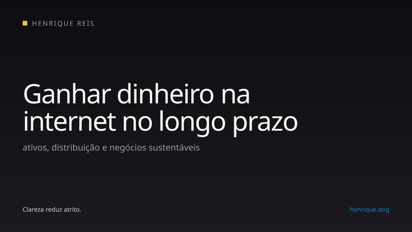 Capa editorial do guia sobre construção de renda online no longo prazo