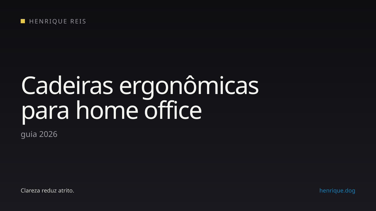 Cadeiras de escritório para home office em 2026