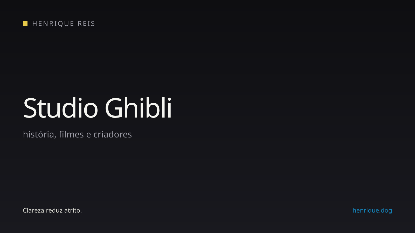 Guia editorial sobre a história, os filmes e os criadores do Studio Ghibli