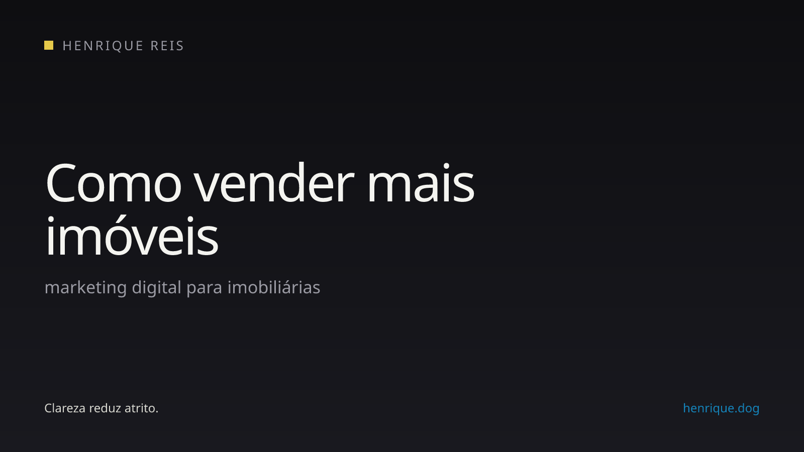 Capa editorial escura para o artigo sobre vender mais imóveis usando marketing digital