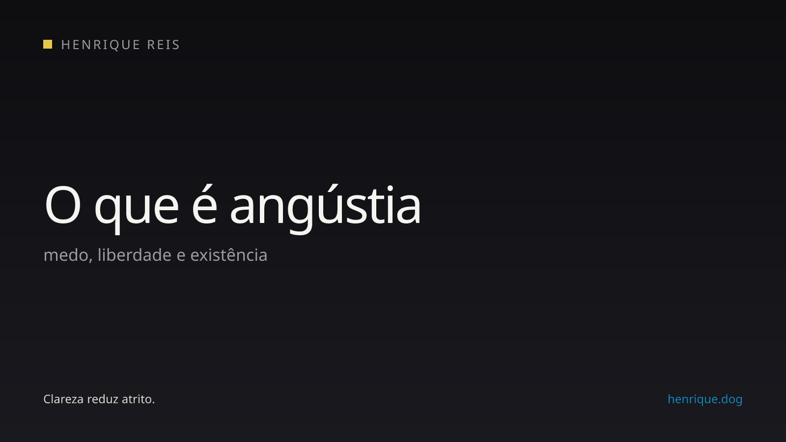 Artigo conceitual sobre angústia cotidiana e filosófica
