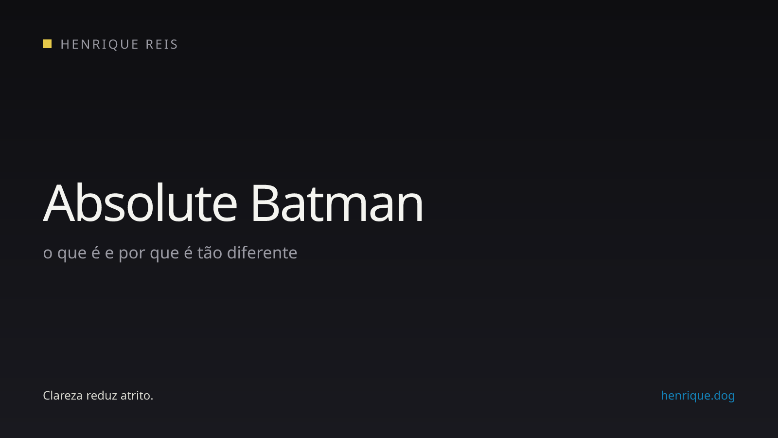 Artigo explicativo sobre Absolute Batman e o Universo Absolute da DC
