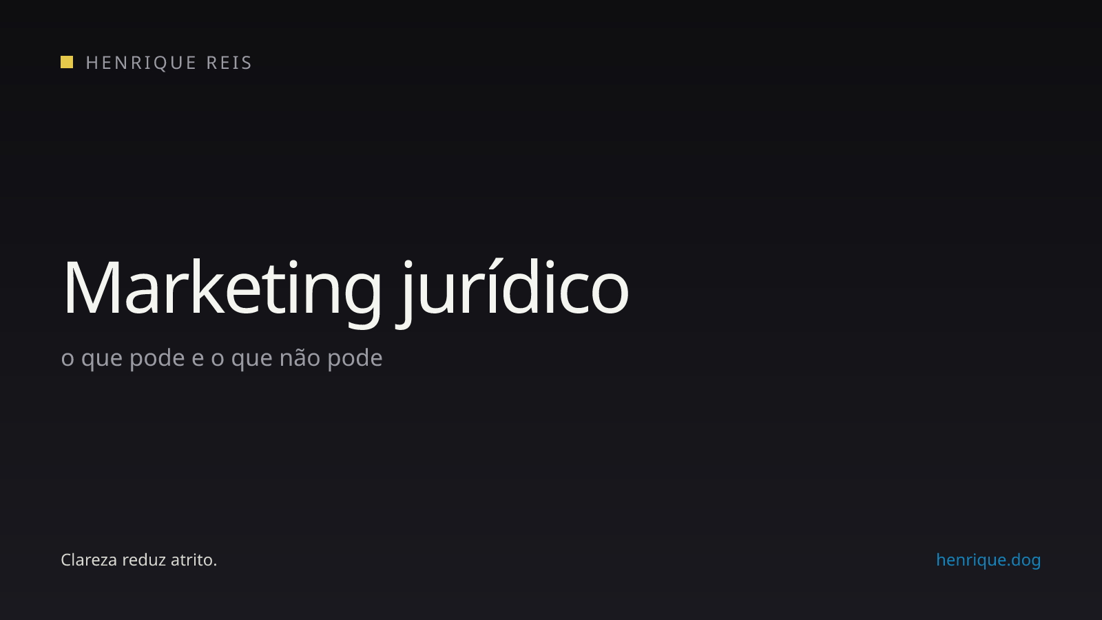 Capa editorial escura para o artigo sobre o que pode e o que não pode no marketing jurídico