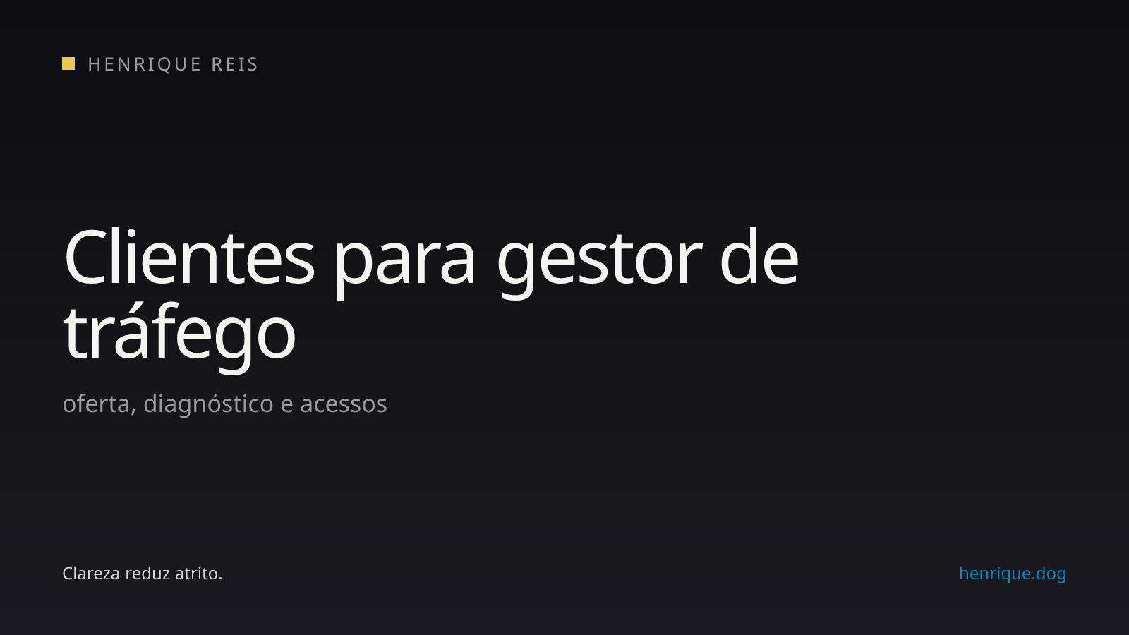 Fluxo de prospecção e qualificação para gestores de tráfego pago