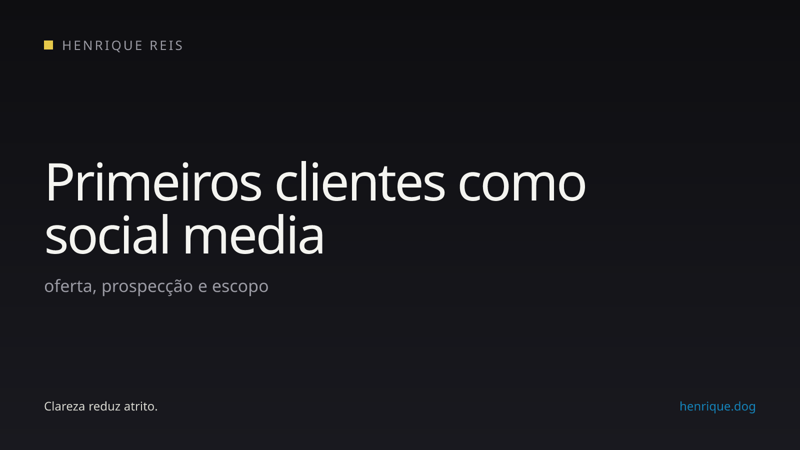 Fluxo de prospecção para identificar, pesquisar, abordar, diagnosticar e propor um serviço de social media