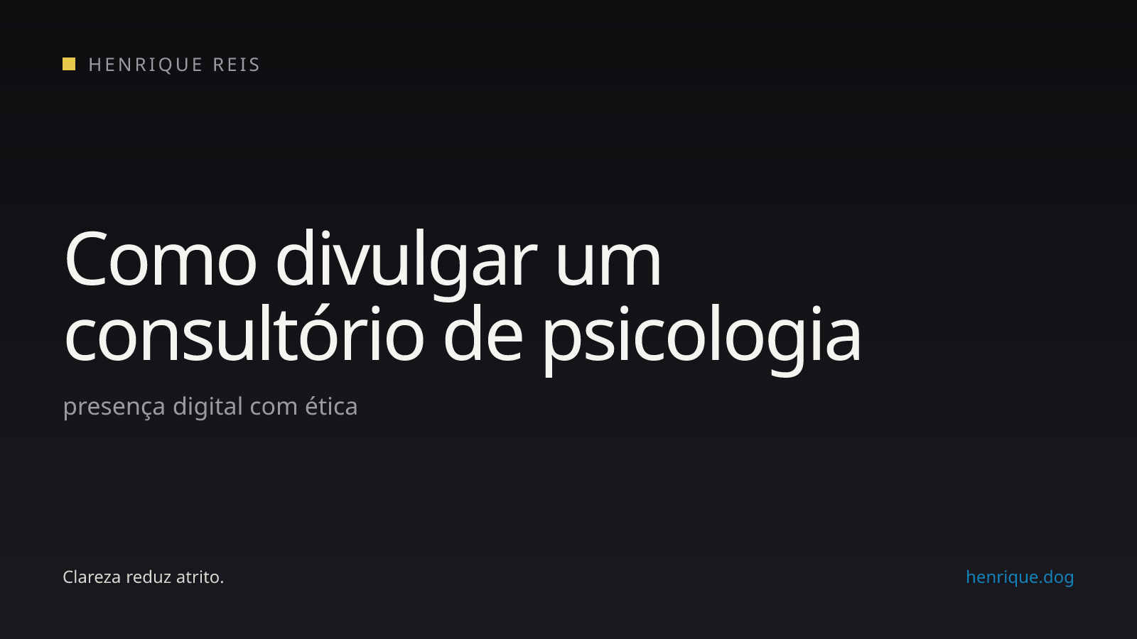 Capa editorial sobre divulgação ética de consultório de psicologia