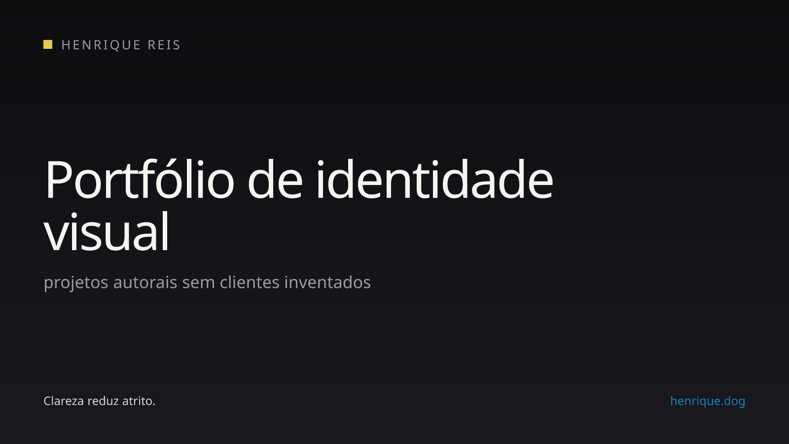 Estrutura de um estudo de caso de identidade visual autoral