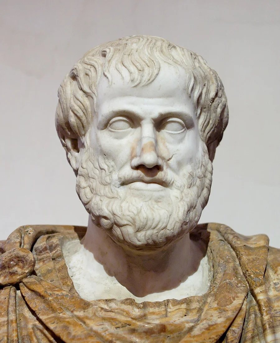 Busto romano de Aristóteles, cópia em mármore de um original grego