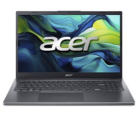 Notebook Acer Aspire 15 A15-51M cinza visto de frente