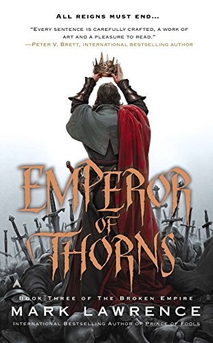 Capa da edição de Emperor of Thorns publicada pela Ace
