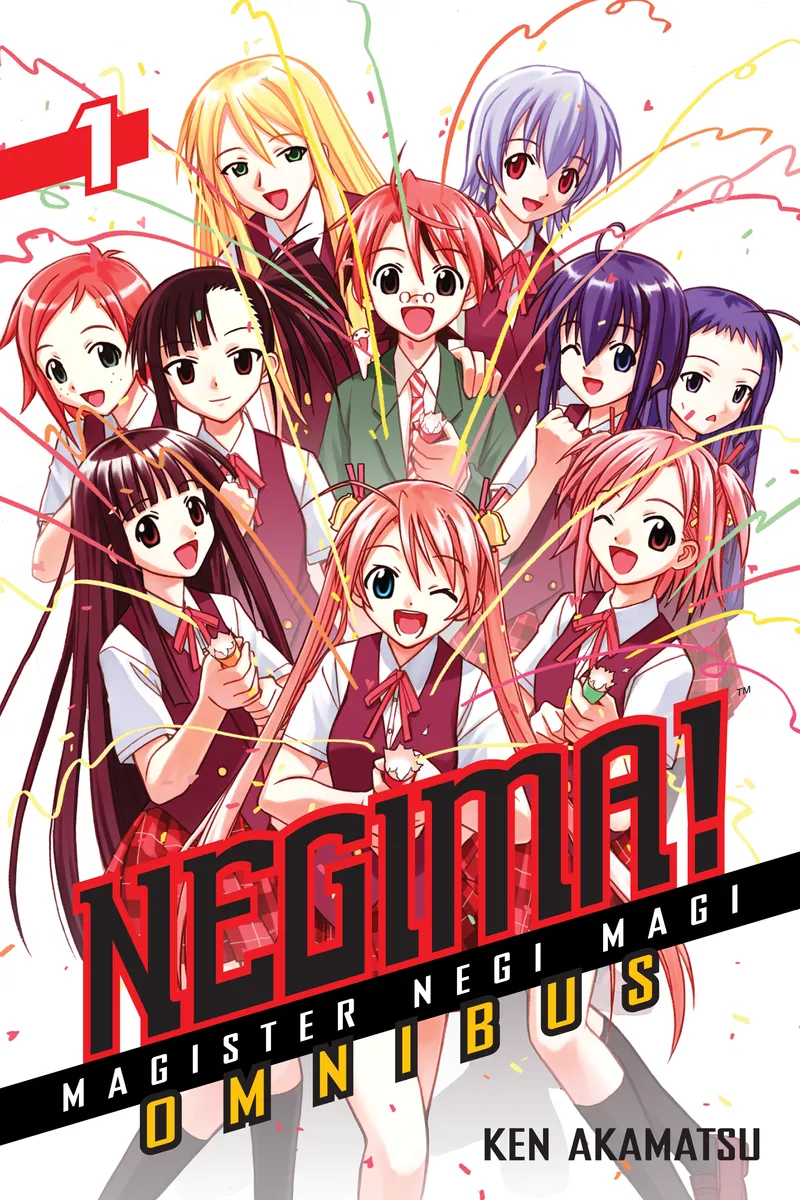Capa oficial do primeiro volume de Negima! Magister Negi Magi