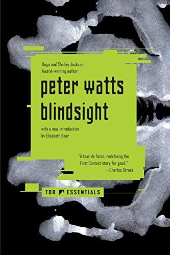 Capa da edição de Blindsight publicada pela Tor Books